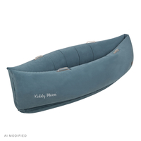 KiddyMoon Gonflable Fauteuil Sensoriel Enfant Avec Poignées Et Pompe, bleu, L