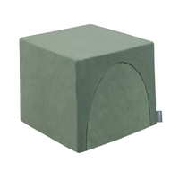 KiddyMoon Aire De Jeux En Mousse Modulable Pour Enfants Avec Housses Amovibles Résistantes Et Matériaux Doux Favorisant Imagination Et Créativité, vert forêt, Multi-Taille