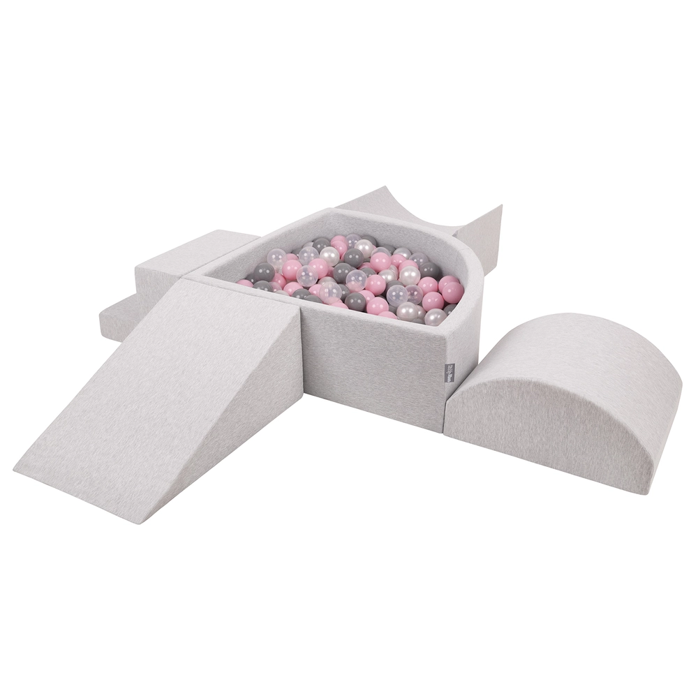 KiddyMoon Aire De Jeux en Mousse pour Enfants, Élément Pente-Rampe-Semi