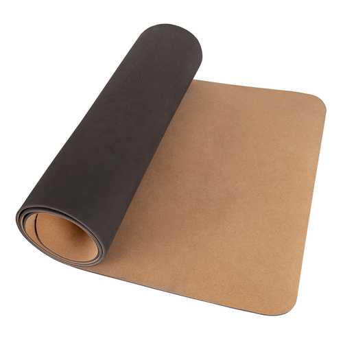 Tapis en Liège pour Yoga Surface Antidérapante Structure Naturelle Tapis d'exercice Durable et Polyvalent Perfect pour la Méditation ou les Exercices, Naturel, 49,4x40,4x91,5 cm