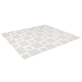 KiddyMoon Tapis de Jeu pour Enfant Bébé Tapis Mousse Tapis de Sol Tapis d'éveilBebe Reversible Stimulation De L'Imagination Pliable Pour L'Intérieur Et L'Extérieur, blanc-pingouin, 180x200x1cm