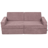 KiddyMoon Canapé Pliant pour Enfants, Canapé Convertible pour Chambre et Salle de Jeux, Matelas au Sol, Mini-Canapé, violet, Canapés