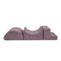 KiddyMoon parcours de motricité en mousse à 3 éléments, violet, Multi-Taille
