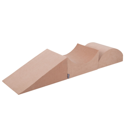KiddyMoon Aire De Jeux En Mousse Modulable Pour Enfants Avec Housses Amovibles Résistantes Et Matériaux Doux Favorisant Imagination Et Créativité, rose des sables, Multi-Taille