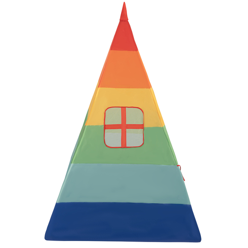 Tipi Tente de Jeu avec Balles Maison de Jeu pour Enfants, multicolore: noir/jaune/bleu/rouge/vert, 100 Balles