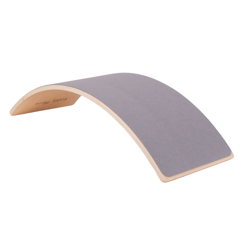 KiddyMoon Planche D'équilibre pour Enfants Planche à Balancer Montessori, Naturelle, 83x29,5x1,7 cm/Felt