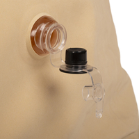 KiddyMoon Gonflable Fauteuil Sensoriel Enfant Avec Poignées Et Pompe, beige, L