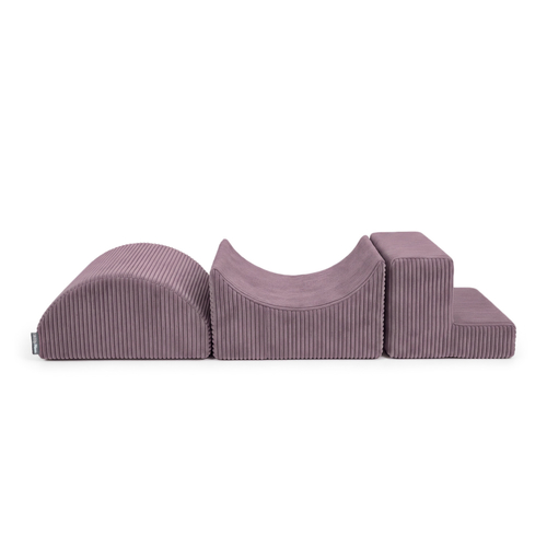 KiddyMoon parcours de motricité en mousse à 3 éléments, violet, Multi-Taille