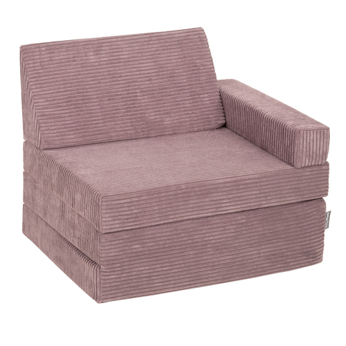 KiddyMoon Fauteuil Enfant Convertible en Mousse, Fauteuil pour Enfants Chaise pour Chambre d'Enfants Matelas Pliable Matelas Fauteuil Relax Fauteuil Douillet, violet, Fauteuil