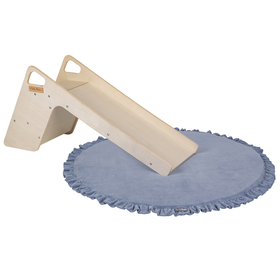 KiddyMoon Tapis de Jeu Pour Enfants Montessori Tapis en Mousse Bébé Épais et Doux Tapis Rampant Ramper Enfant Jouet Couverture Baby Tapis d'éveil, Fabriqué en UE, bleu glacier, XL