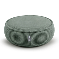 KiddyMoon Pouf enfant en mousse avec housse amovible, vert, L