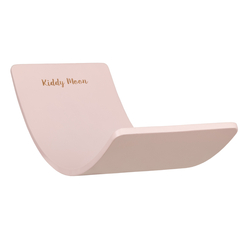 KiddyMoon Planche D'équilibre pour Enfants Planche à Balancer Montessori, Rose, 83x29,5x1,4 cm