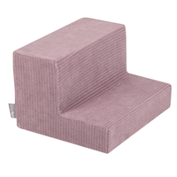 KiddyMoon Parcours Motricité En Mousse Avec Balles Enfants Favorise Créativité, Violet : beige pastel/blanc/perle, Piscine (100 Balles) + Marches