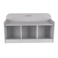 banquette avec étagères pour les enfants KiddyMoon, gris, UNI