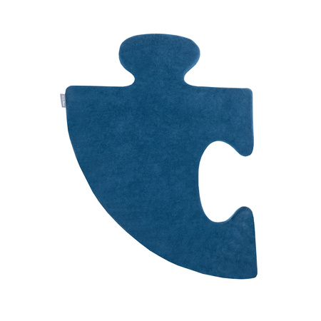 Puzzle en mousse doux tapis de motricité pour enfants tapis d'éveil pour bébé 4 éléments KiddyMoon, Bleu Lagune/Bleu Glacier 