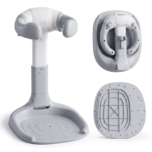 KiddyMoon Support de Bain pour Bébé Hauteur Réglables Antidérapante, gris, UNI