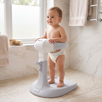 KiddyMoon Support de Bain pour Bébé Hauteur Réglables Antidérapante, gris, UNI