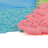 KiddyMoon Tapis Puzzle Sensoriel pour Enfants Tapis Thérapeutique, multicolore, 9 Pieces